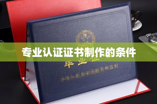 泸定专业认证证书制作的条件