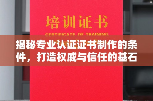 泸定揭秘专业认证证书制作的条件，打造权威与信任的基石