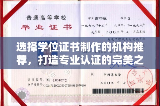 泸定选择学位证书制作的机构推荐，打造专业认证的完美之选