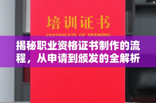 泸定揭秘职业资格证书制作的流程，从申请到颁发的全解析