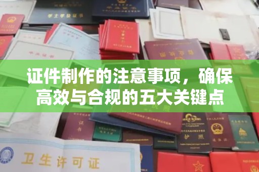 泸定证件制作的注意事项，确保高效与合规的五大关键点