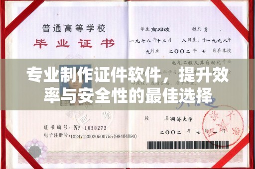 泸定专业制作证件软件，提升效率与安全性的最佳选择