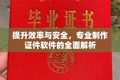 泸定提升效率与安全，专业制作证件软件的全面解析