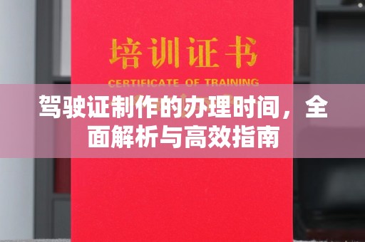 泸定驾驶证制作的办理时间，全面解析与高效指南