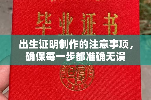 泸定出生证明制作的注意事项，确保每一步都准确无误