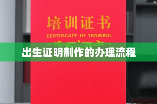泸定出生证明制作的办理流程