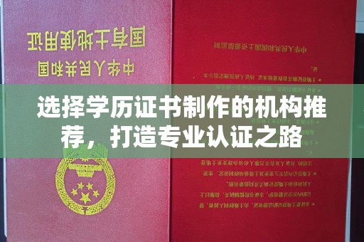 泸定选择学历证书制作的机构推荐，打造专业认证之路